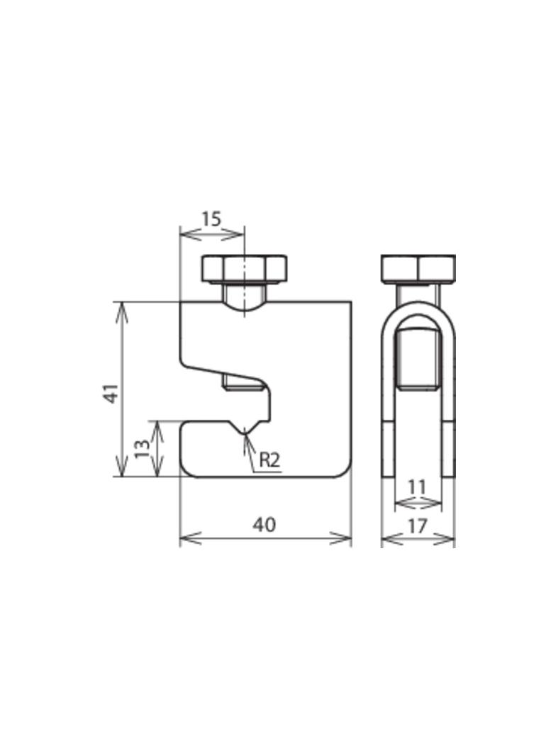 Zacisk łączący 6-10/6-10 (+), 6-10/30 (+), 30/30 mm (II), St/tZn