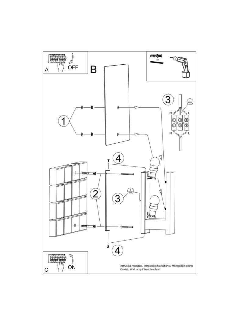 Sollux Kinkiet LAPPO naturlane drewno SL.1094