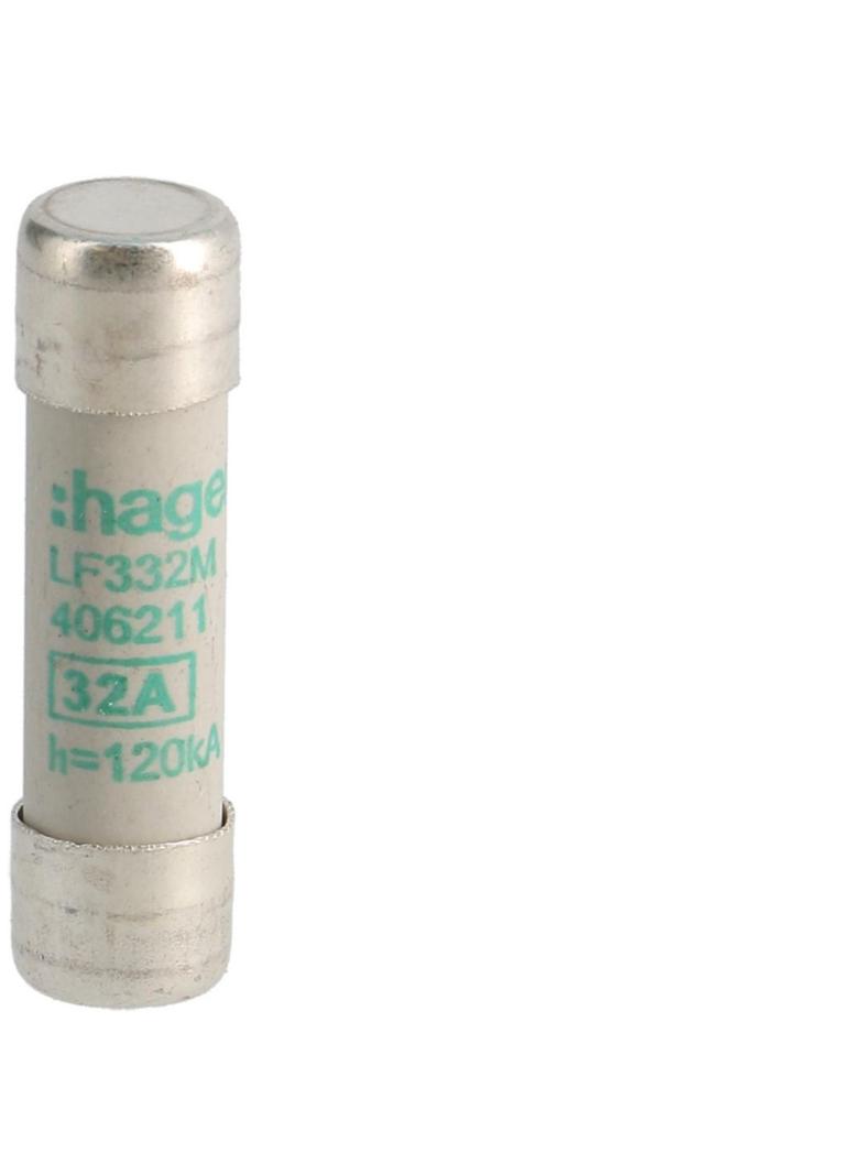 Wkładka bezpiecznikowa cylindryczna CH-10 10x38mm aM 32A 400VAC LF332M HAGER
