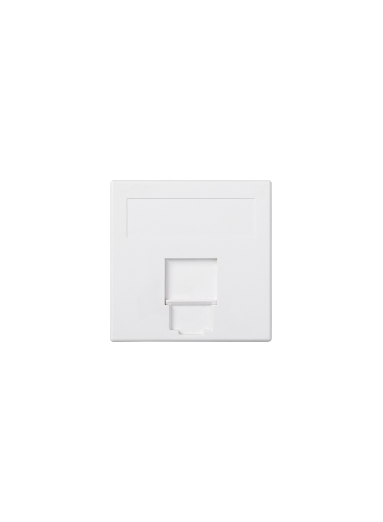 Simon Connect Płytka S500 1x RJ z osłoną PANDUIT czysta biel