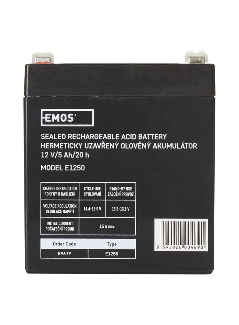 Akumulator AGM 12V 5Ah faston 6,3 B9679 EMOS