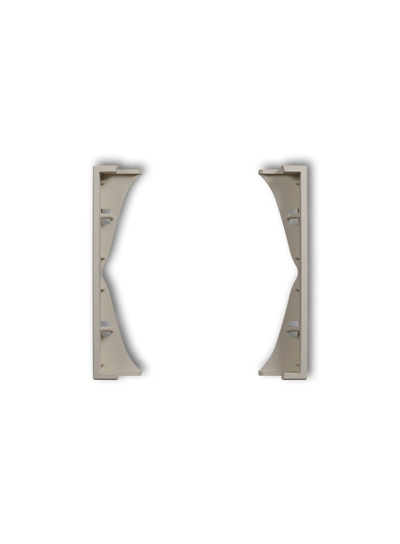 Ramka pośrednia do gniazd podwójnych taupe