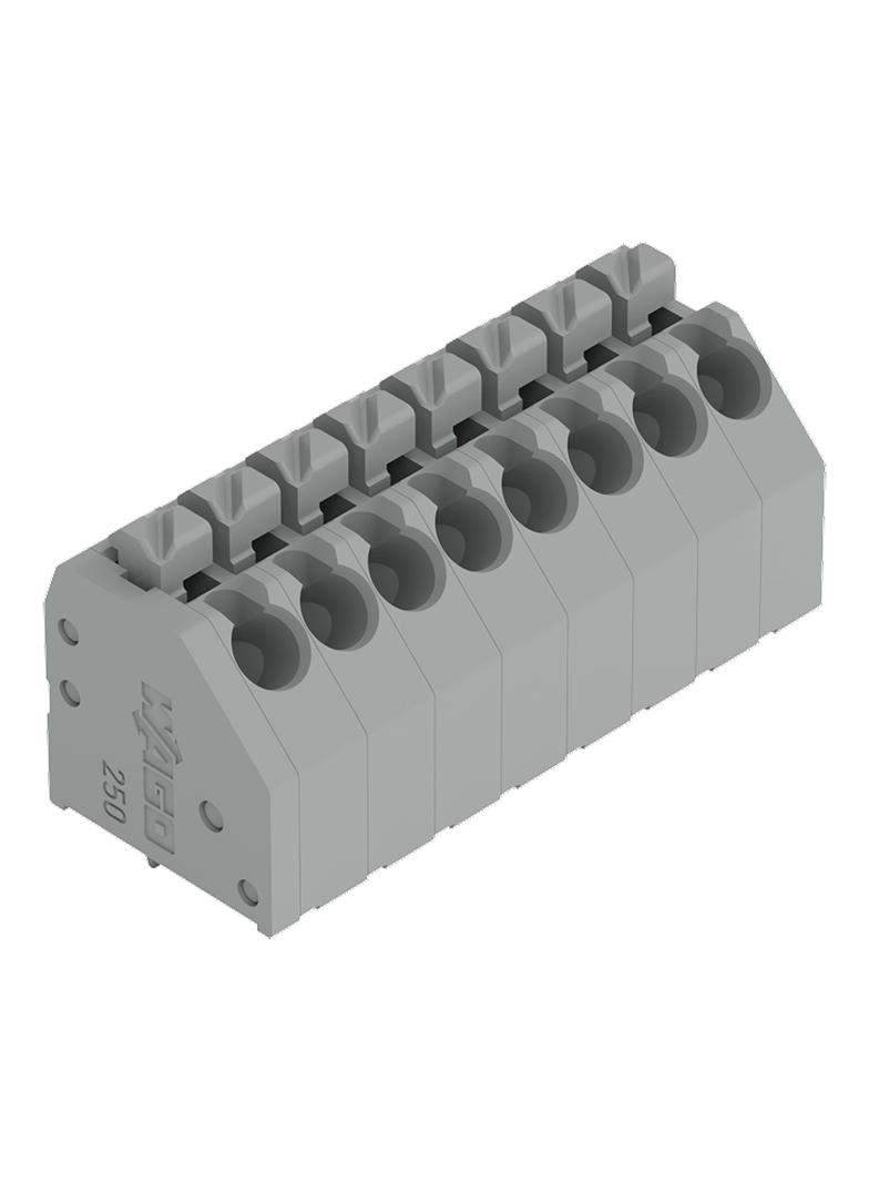 Listwa zaciskowa do płytek drukowanych 8-biegunowa szara raster 3,5mm /40szt./ 250-208 WAGO