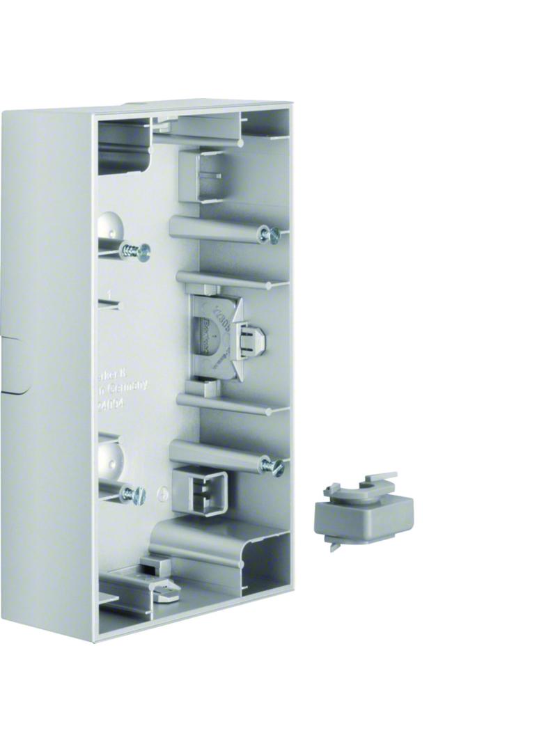 BERKER K.5 Puszka natynkowa podwójna pionowa aluminium 10427003 HAGER