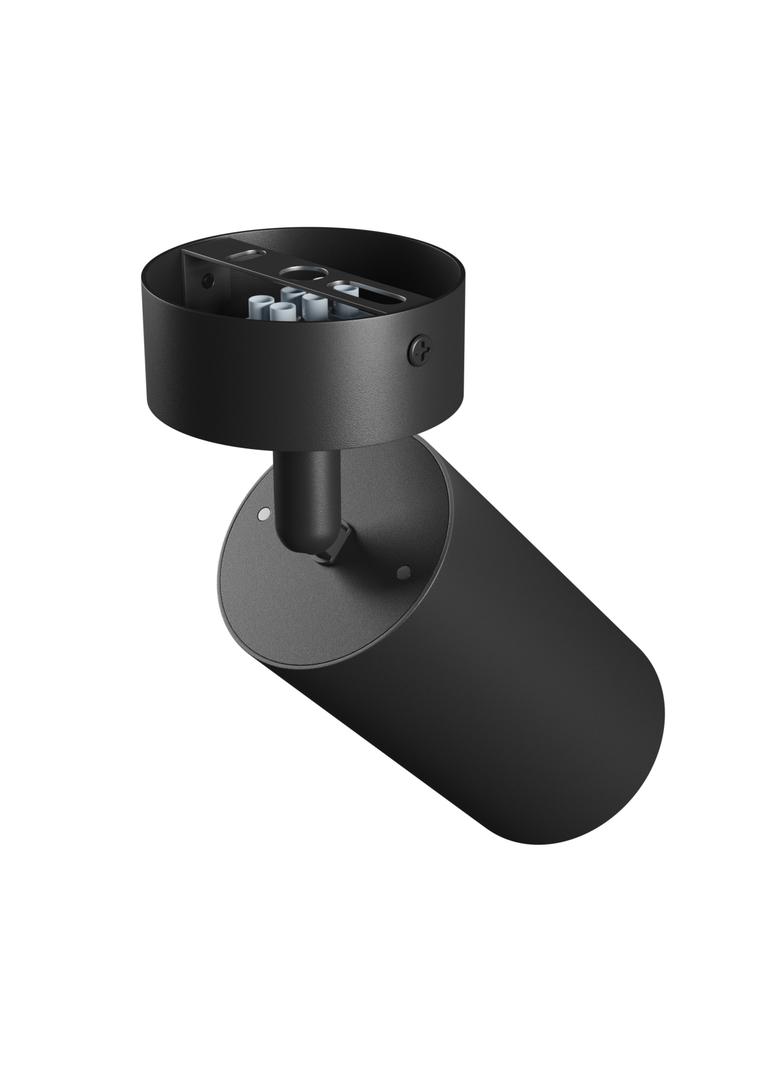 SQUALLA VARIOSA GU10 KINKIET 230V IP20 55x100x165MM CZARNY OKRĄGŁA