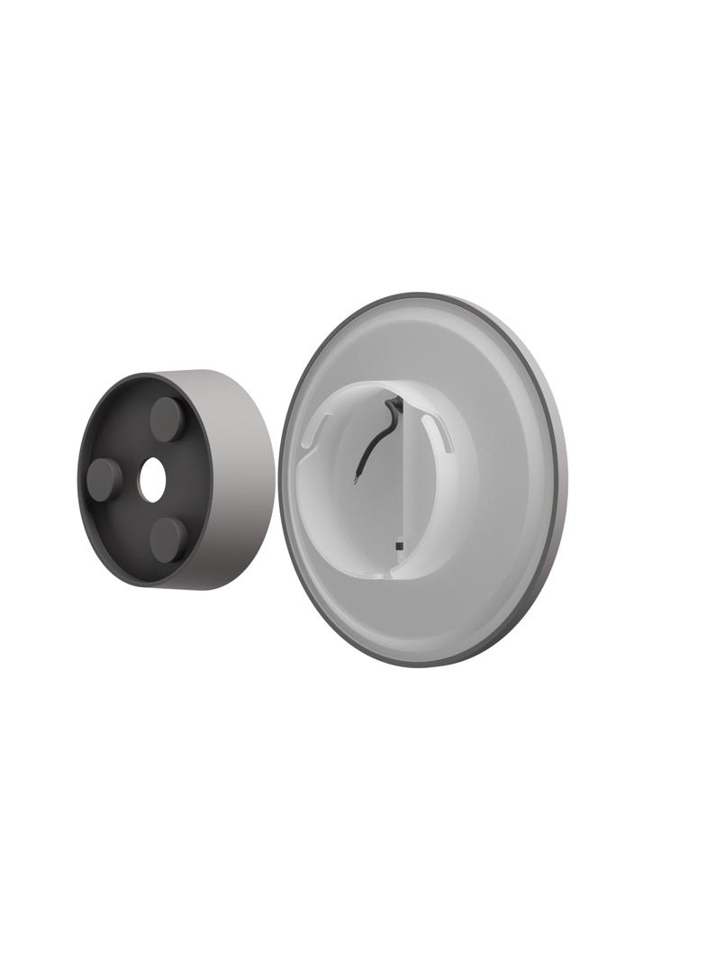 PIATTA 12W CCT 230V IP44 180x47MM SZARY OKRĄGŁA ELEWACYJNA