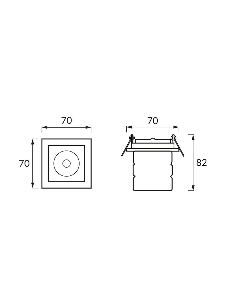 Sufitowa oprawa punktowa HL805 BLUE