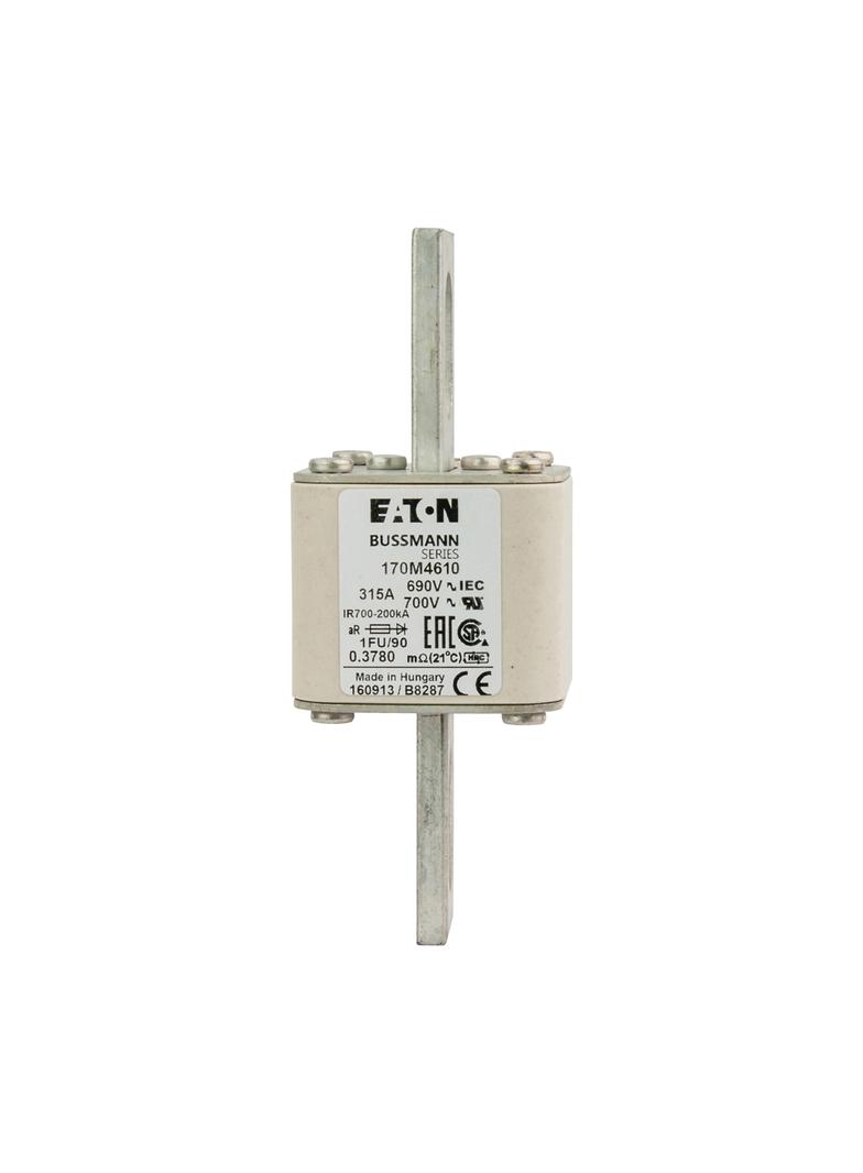 FUSE 315A 690V 1FU/90 AR UC Wkładka szybka 315A AC 690V rozmiar 1 53x69x136 mm aR IEC UL, 170M4610 E