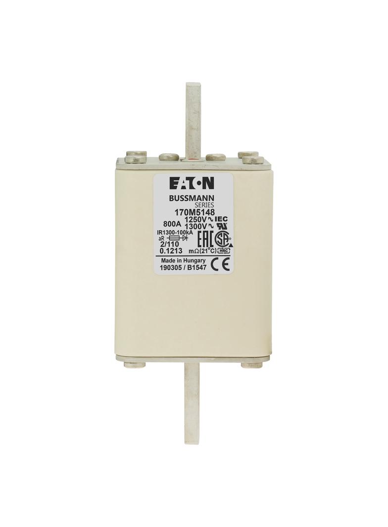 800A 1250V 2/110 aR INDICATOR FUSE Wkładka szybka 800A AC 1250V rozmiar 2 61x75x138 mm aR D 170M5148