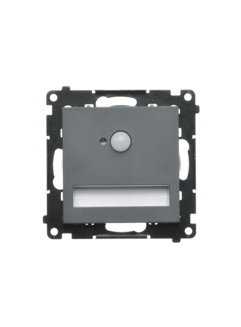 Simon 55 Oprawa oświetleniowa LED 230V z czujnikiem ruchu (1,23 W) Barwa ciepła biała 3100K Grafitow