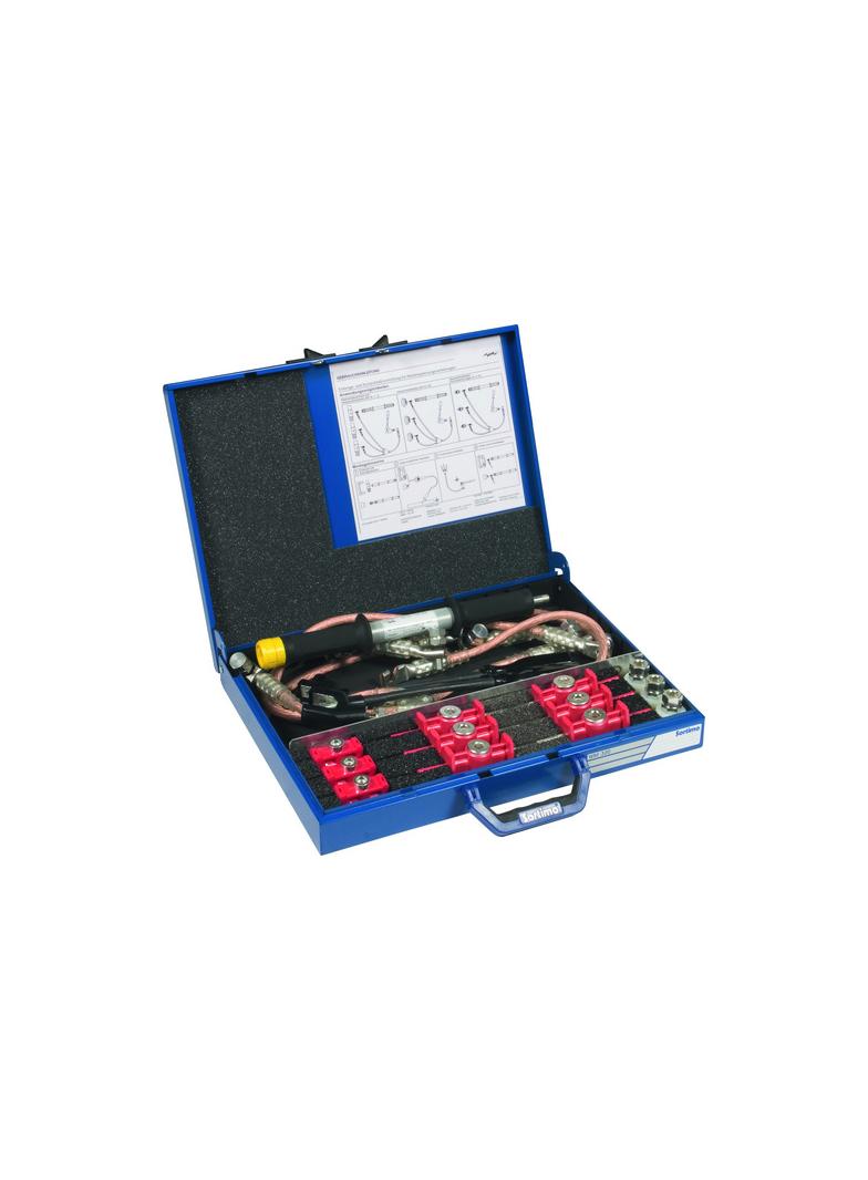 Komplet uziemiaczy TI, w kufrze z blachy stalowej