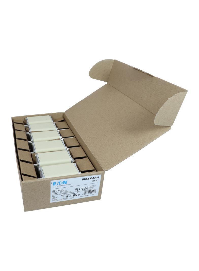 FUSE 250A 690V aR DIN 1 HSDNH Wkładka szybka 250A 690V aR DIN 1 podwójny wskaźnik 170M3816D EATON