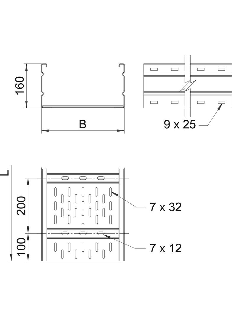 KORYTA WKSG 160X600 FS 6M