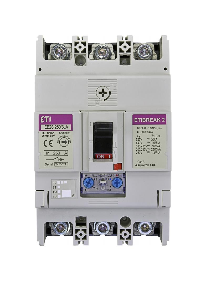 EB2S 250/3LA 250A 3p - Wyłącznik mocy ( 16kA) regul.term.