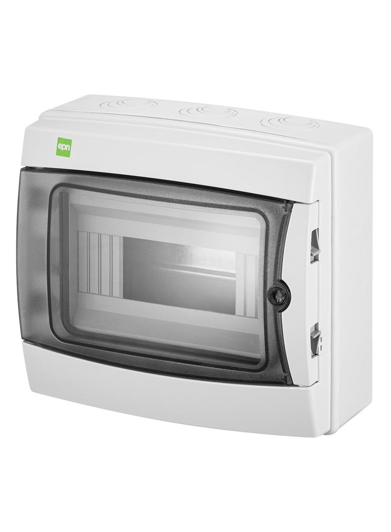 GALANT PLUS RN 1/8 drzwi transparentne (N+PE) IP65