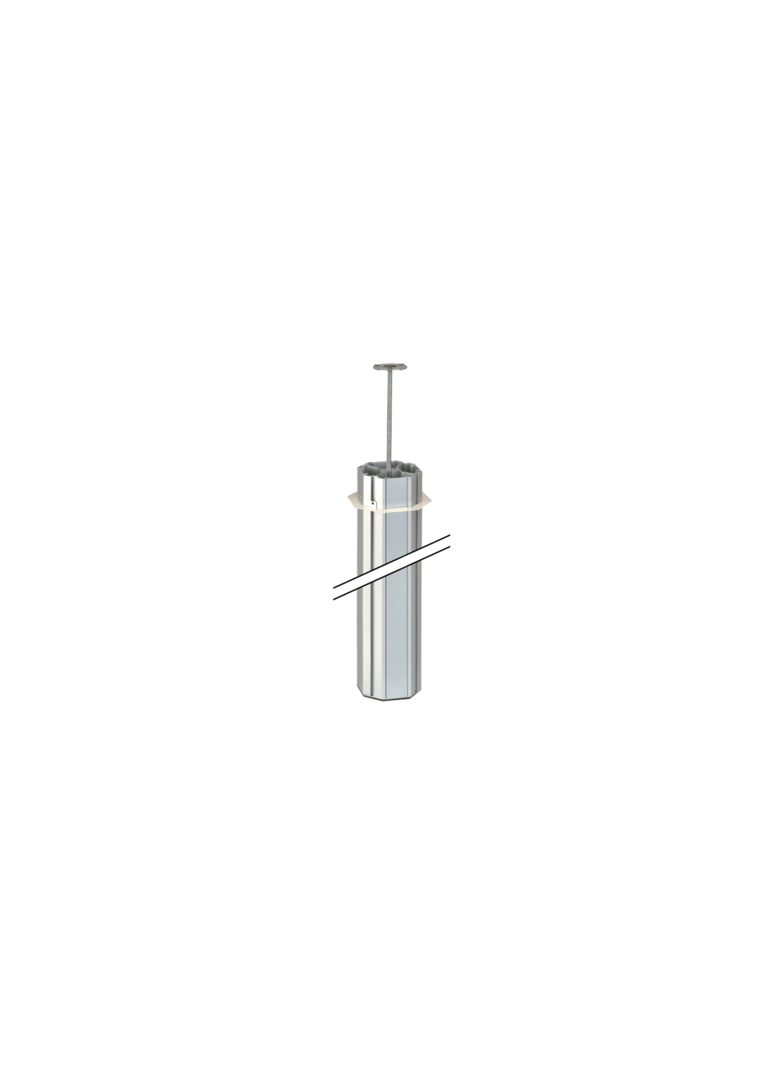 Simon Connect Kolumna 4-stronna wys 3m 125x130mm aluminium ALK5400/8 KONTAKT