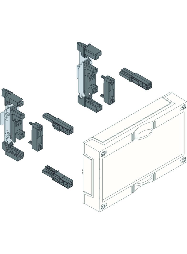 univers N Blok dla szyn zbiorczych poziomych 12/20/30x5/10mm 60mm 1-pol. 150x250mm UE11E0 HAGER