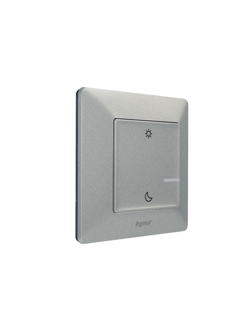 VALENA LIFE WITH NETATMO - ŁĄCZNIK BEZPRZEWODOWY DZIEŃ/NOC ALUMINIUM, Legrand