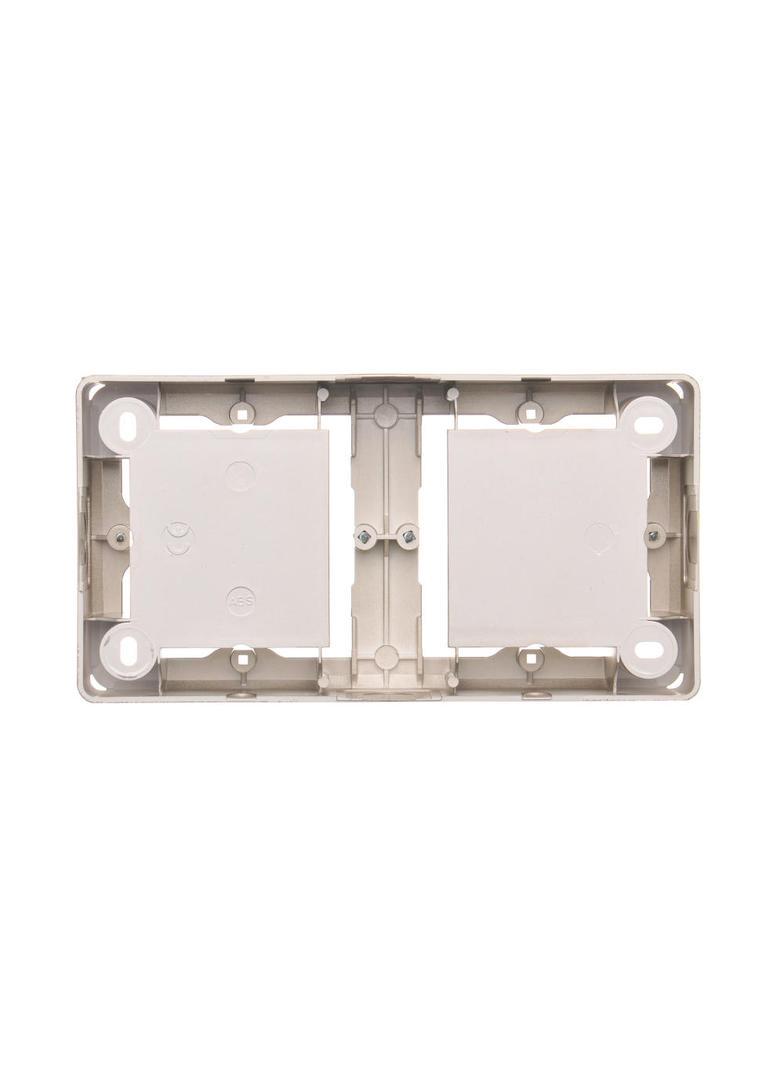 puszki instal. Puszka natynkowa płytka (31mm) podwójna satynowy