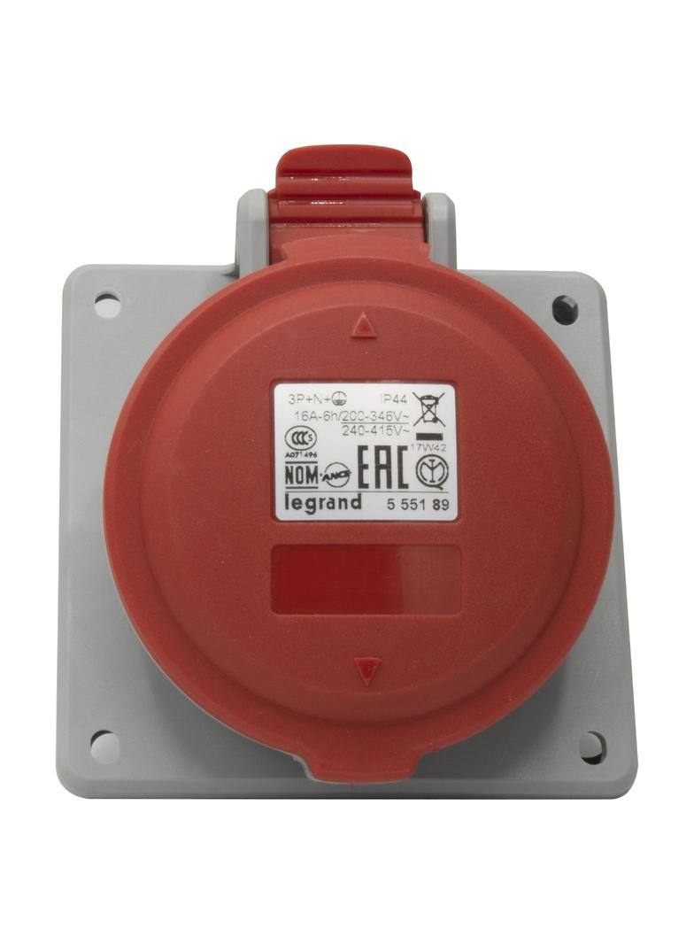 P17 TEMPRA PRO GNIAZDO TABLICOWE 16A 3P+N+Z 400V IP44, Legrand