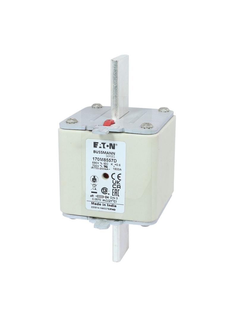 1600A 690V aR DIN 3 HSDNH FUSE Wkładka szybka 1600A AC 690V DIN 3 aR DIN IEC podwójny wskaź 170M8557