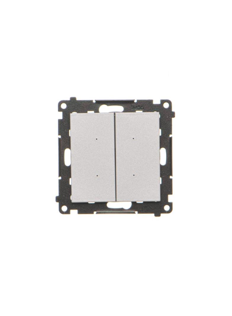 Simon 55 WMDL-TEW2-143 Łącznik elektroniczny podwójny z funcją przycisku lub łącznika czasowego, 2x1 TEW2.01/143 KONTAKT