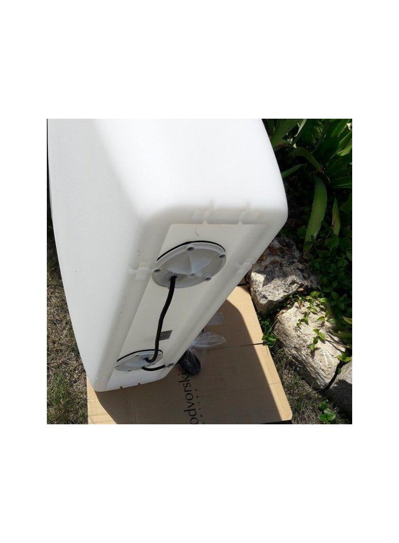 Nowodvorski lampa stojąca zewnętrzna (świecąca donica) Flowerpot L 2xE27 biała 9713