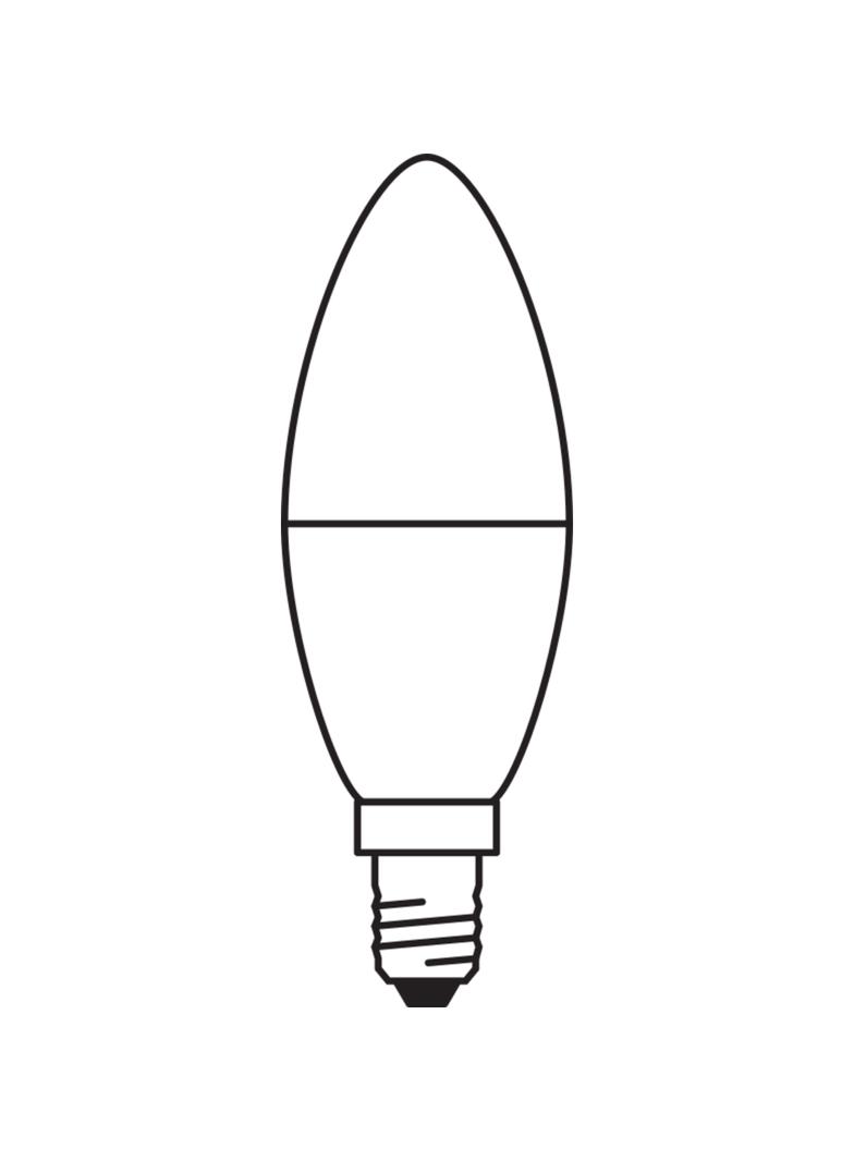 Lampa LED VALUE Classic B60 non-dim plastik 7W 827 E14