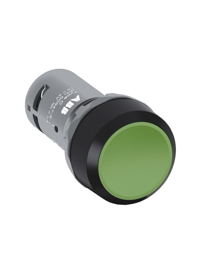 Przycisk monostabilny wklęsły zielony 1NC CP1-10G-01