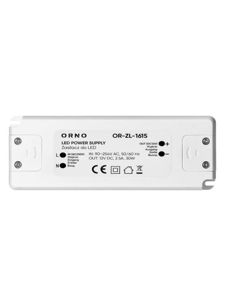 Zasilacz LED 12V DC 30W 2,5A IP20 OR-ZL-1615 ORNO
