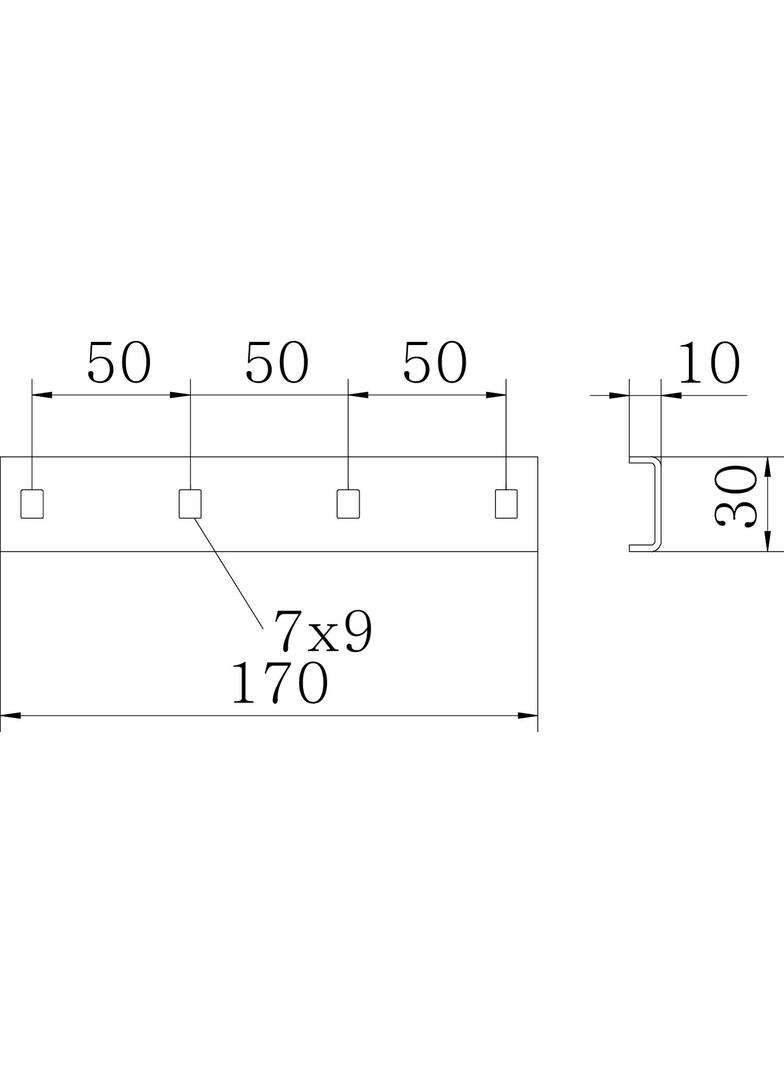 SLV 42 ALU Łącznik wzdłużny