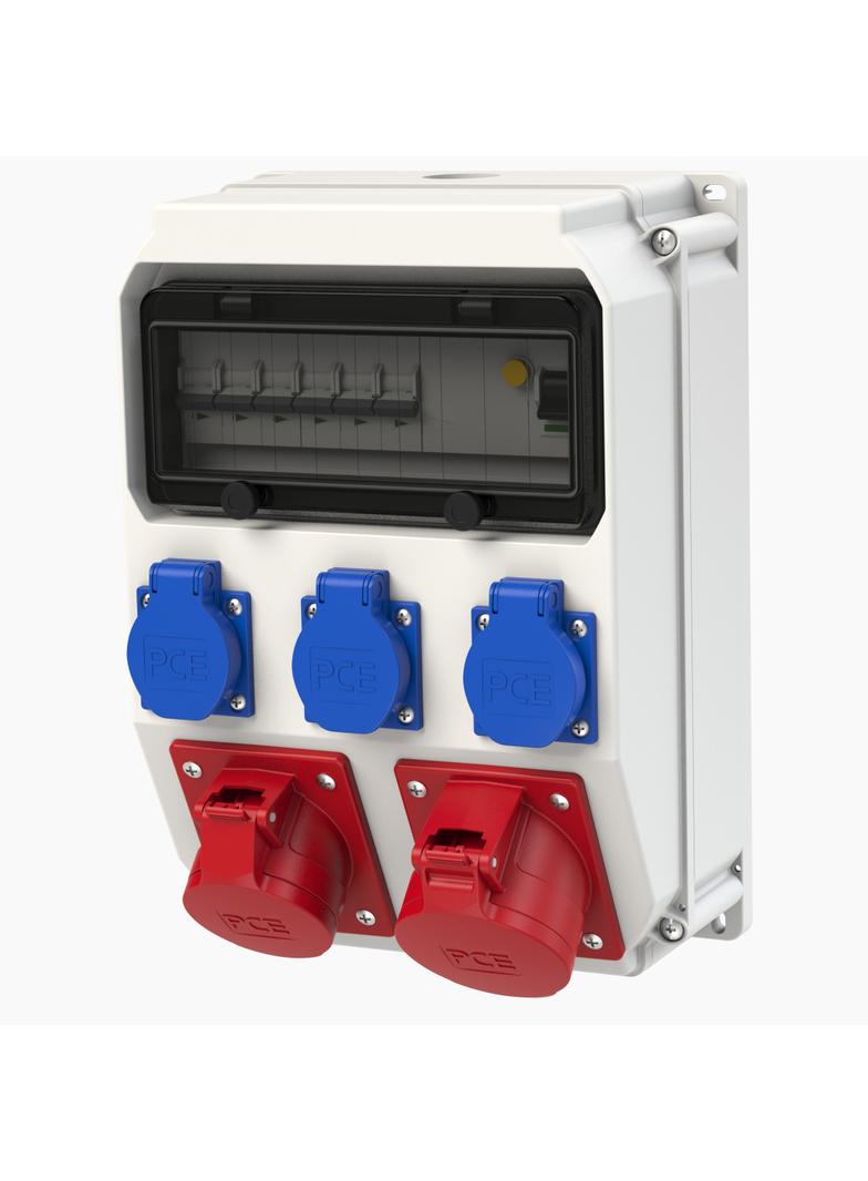 ROZDZIELNICA STACJONARNA Z TWORZYWA TYPU „ADAMOW” 10M Wejście M32 - wyjście 32/5 16/5xC16 3xGSx3xC16