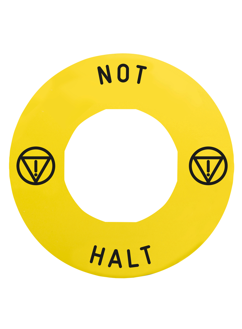 Harmony XB4 Etykieta do ESTOP NOT HALT