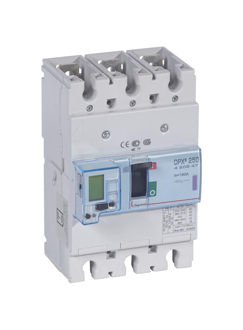 Wyłącznik DPX3 250 El Sg 3P 160A 50Ka 420547 LEGRAND