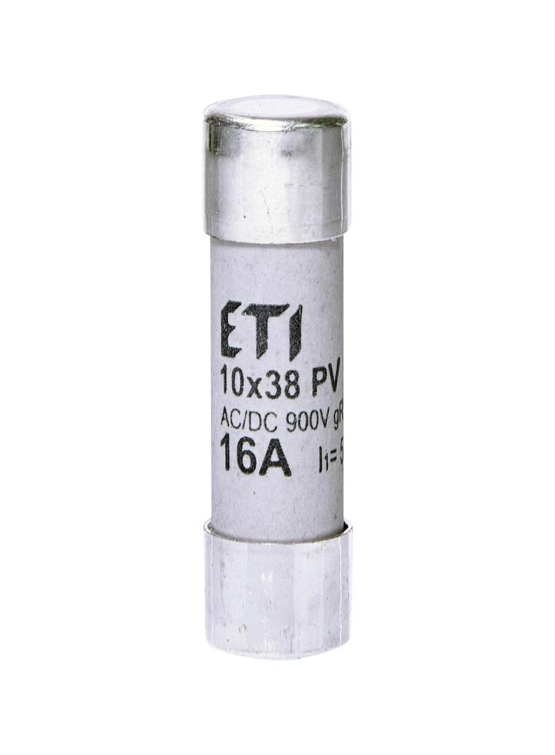 Wkładka topikowa cylindryczna PV gR 900V CH10x38 gR 16A 900V AC DC 002625033 ETI