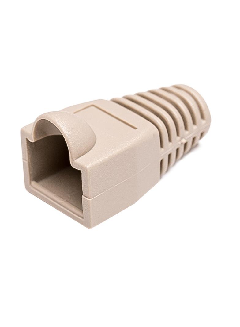 Osłonka RJ45 na kabel 6-8mm, szary, op. 100szt Partners CCAS-RJBT-68 C&C