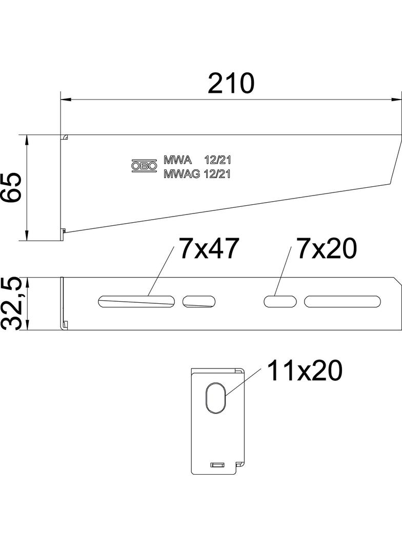 MWA 12/21, WYSIĘGNIK MWA 12/210MM FS