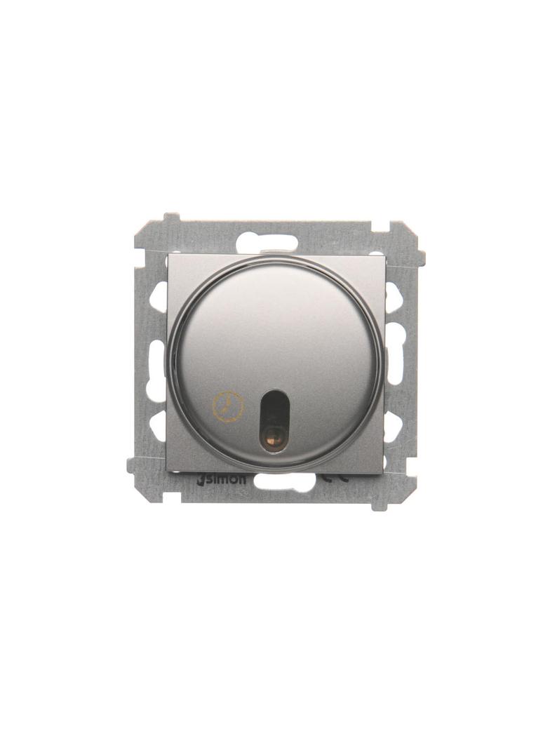 Simon 54 Łącznik z opóźnieniem wyłaczenia 20-500 W srebrny mat