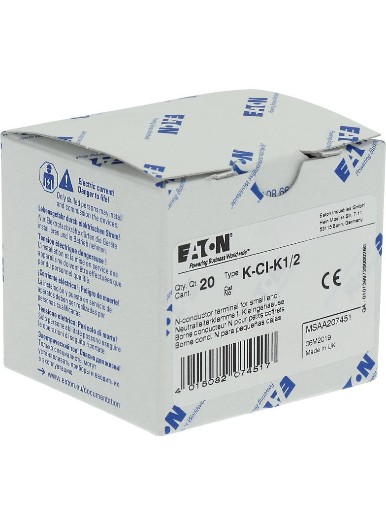K-CI-K1/2 Zacisk przewodu zerowego do małej obudowy 207451 EATON