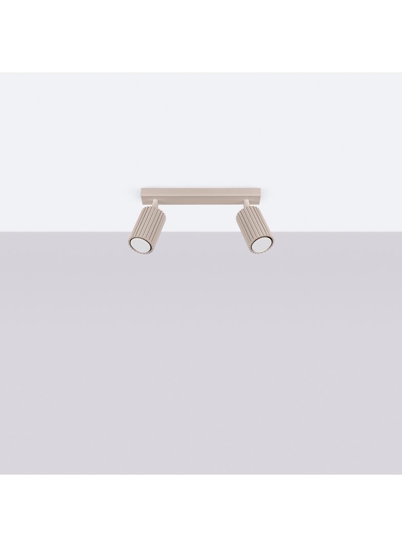 SOLLUX Plafon KARBON 2 taupe ; SL.1763