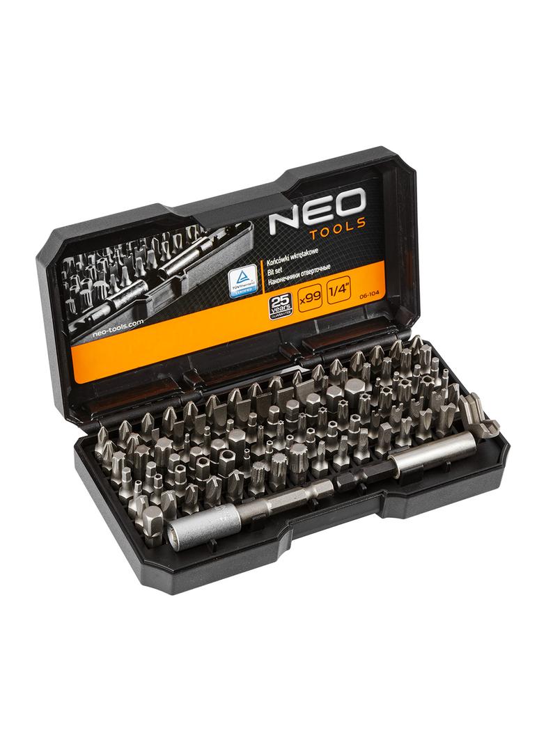 Końcówki wkrętakowe z uchwytem, zestaw 99 szt.