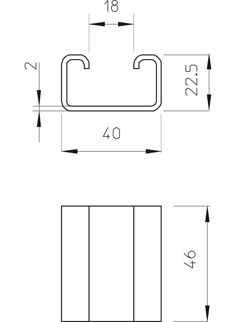 DSK 25 VA4301, Element dystansowy
