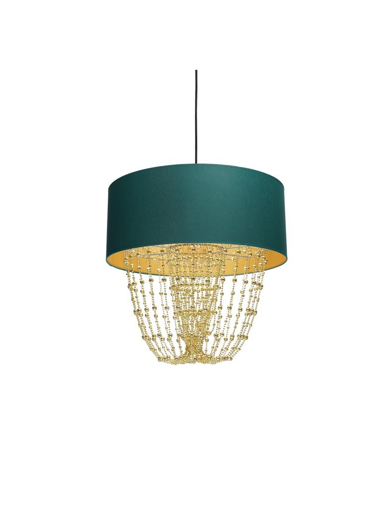 Milagro lampa wisząca Almeria E27 zielono/złota MLP6452