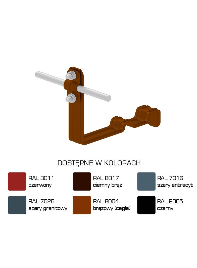 AN-24G/LA/-N Uchwyt dach.prof.pros.Z-śr. WZÓR 3 H=10cm /LA/