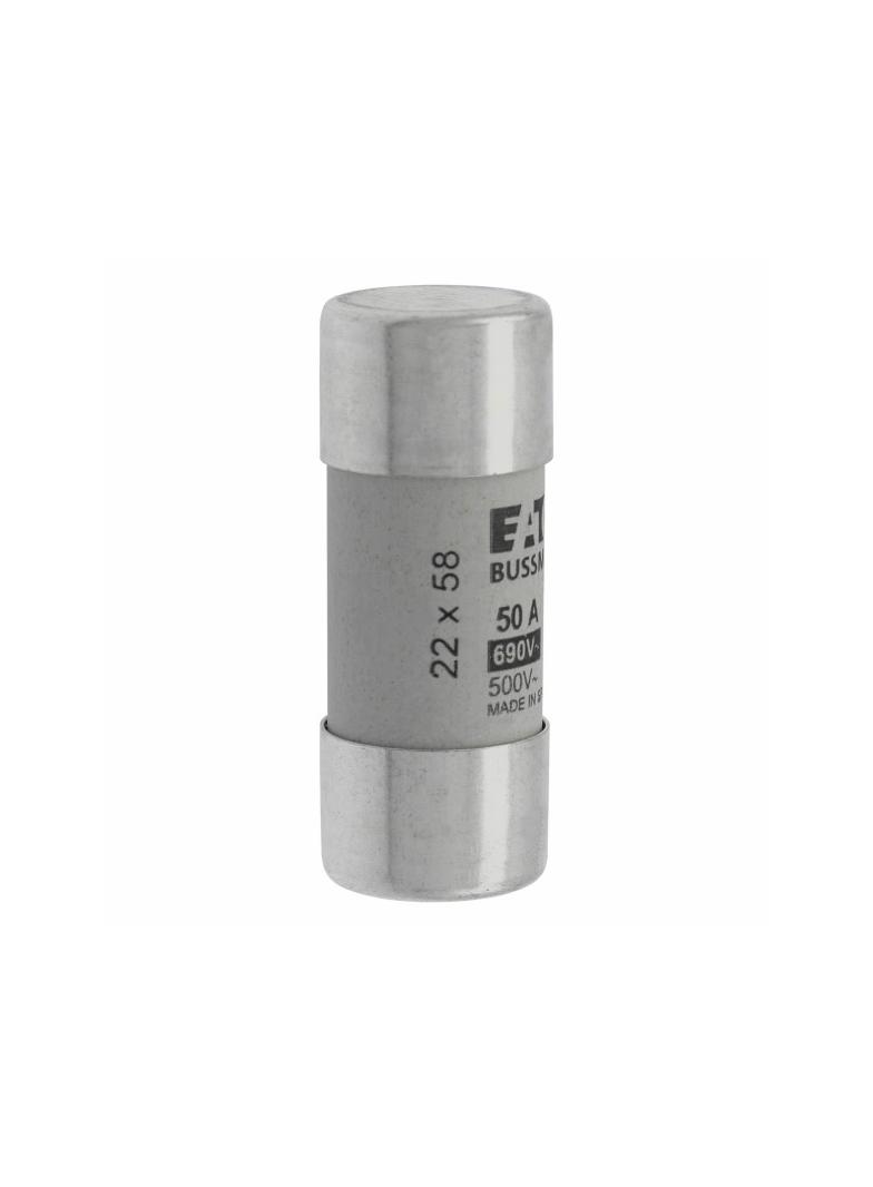 CYLINDRICAL FUSE 22 x 58 50A GG 690V AC Wkładka cylindryczna 22 x 58mm 50A GG 690V AC C22G50 EATON