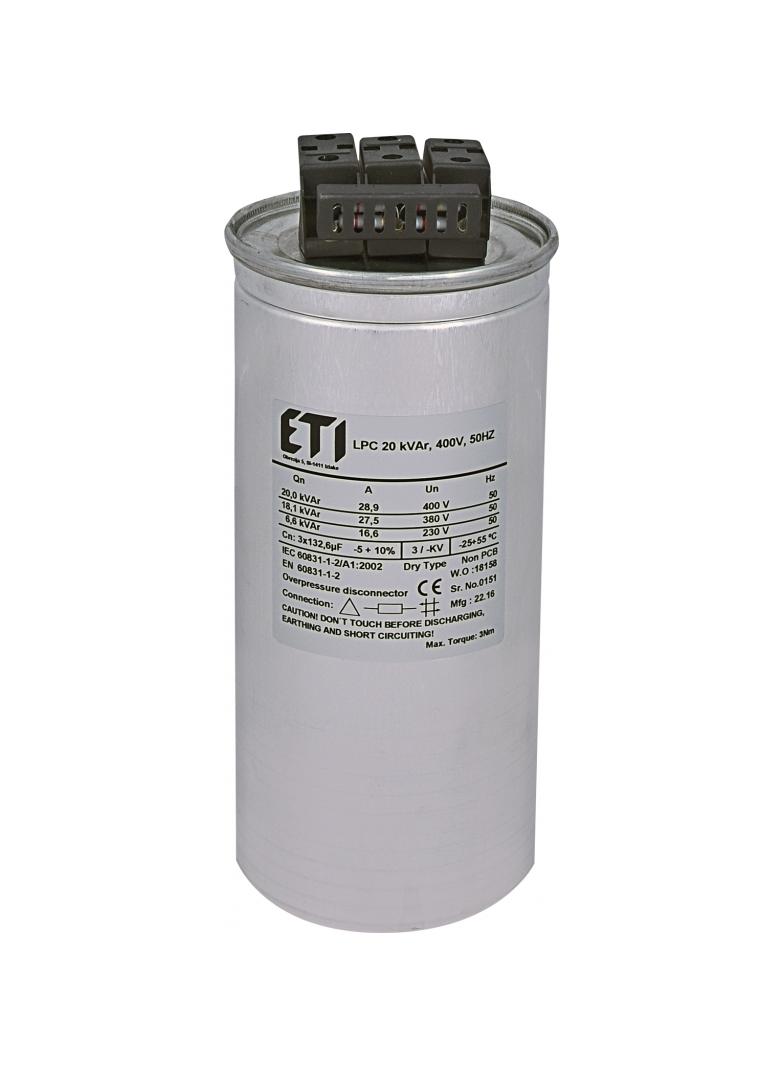 Kondensator LPC 20 kVAr, 400V, 50Hz 004656753 ETI
