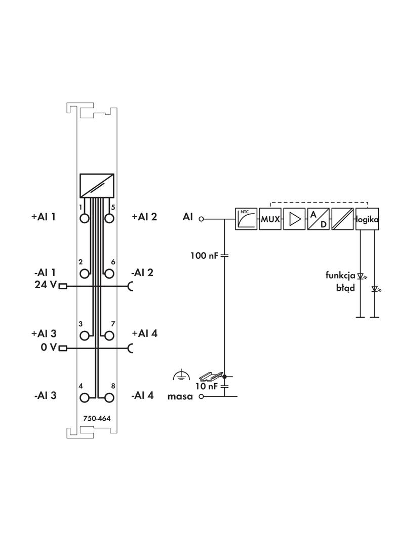 moduł 2/4AI do czujników RTD