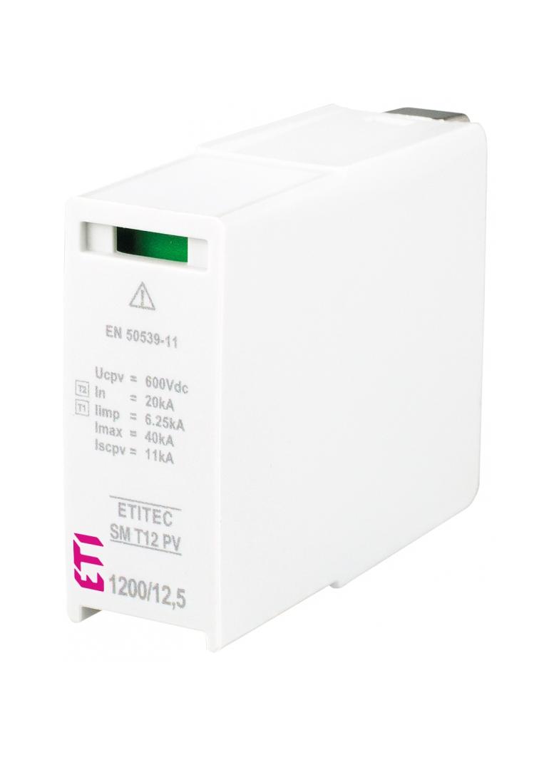 Ogranicznik przepięć T1 T2 (B C) - do systemów PV MOD. SM T12 PV 600/12,5 M 002440633 ETI