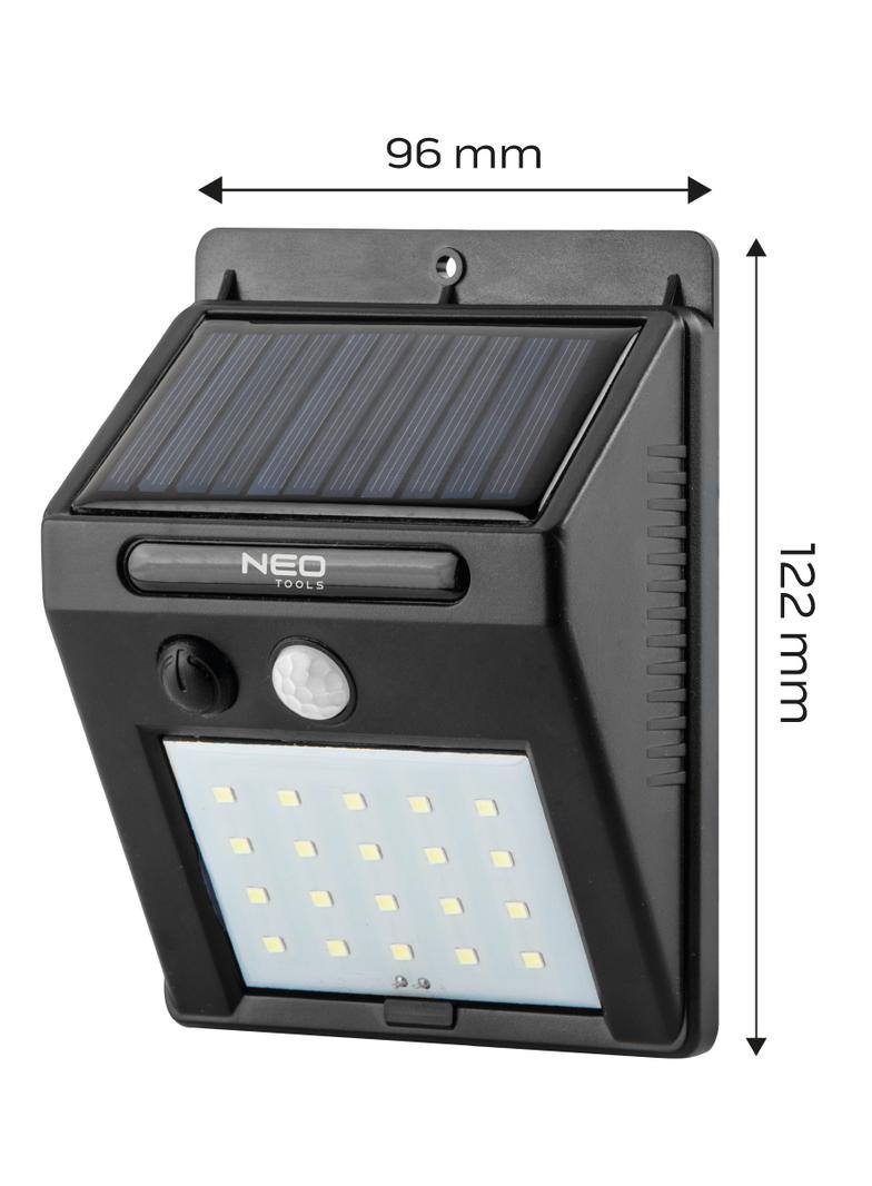 Lampa solarna ścienna 20 SMD LED 250 lm NEO GTX 99-055 GTX Poland