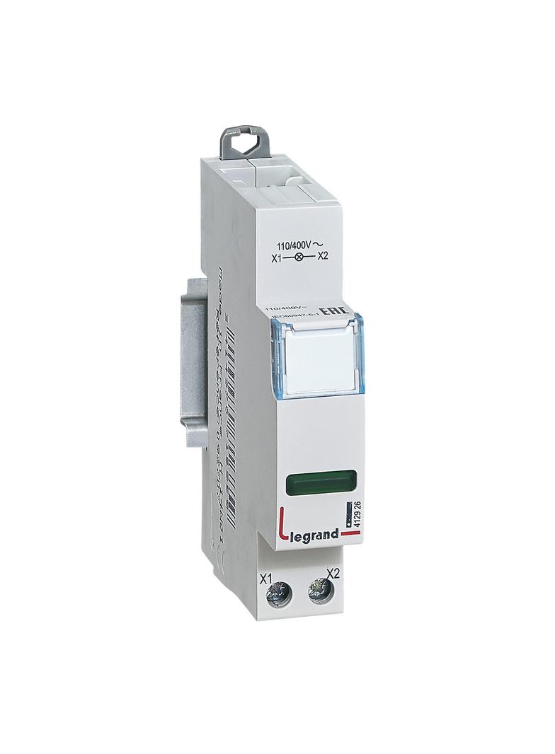 LAMPKA POJEDYNCZA LED ZIELONA 110/400V, Legrand